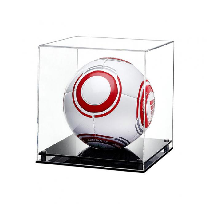 Soccer.jpg için büyük açık akrilik model küp ekran kutusu