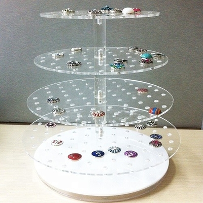 Çevre Dostu Tezgah Akrilik Takı Tutucu 3mm Kristal Parlatma