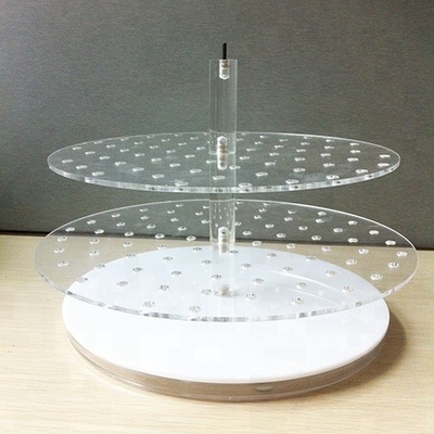 Çevre Dostu Tezgah Akrilik Takı Tutucu 3mm Kristal Parlatma