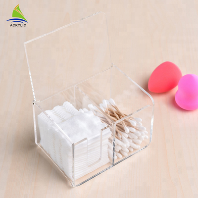 Yeni Stil Çevirme Kapak Plastik Akrilik Makyaj pamuk Kozmetik Organizatör