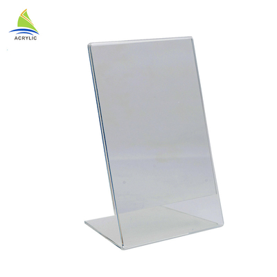 Asılı Dekorasyon Akrilik Stand Up Çerçeveleri L Tipi Kare Shape OEM Hizmeti