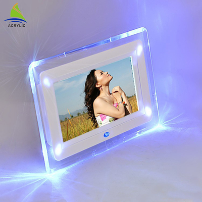 Alışveriş Mini Akrilik Led Çerçeve Akrilik Moda Tasarımı Led Işık Fotoğraf Çerçevesi
