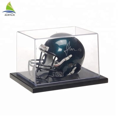 Temizle Custom Made Kare Led Işık Futbol / Beyzbol Akrilik Kutuları