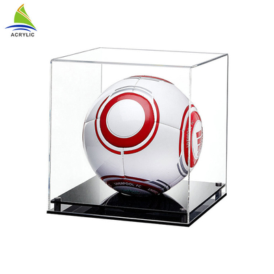 Temizle Custom Made Kare Led Işık Futbol / Beyzbol Akrilik Kutuları