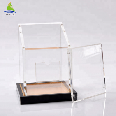 Eko Dostu Perspex Sürgülü Kapak Ekran Uzatma Şeffaf Akrilik Küp Kutuları