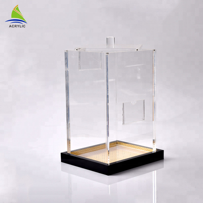 Eko Dostu Perspex Sürgülü Kapak Ekran Uzatma Şeffaf Akrilik Küp Kutuları