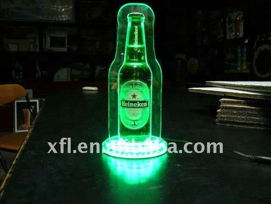 Modern Tasarım Temizle Led Şişe Ekranı Led Akrilik Şarap Şişesi Ekran Rafı