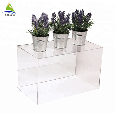 Kare Modern Akrilik Vitrin Ekran Akrilik Houseplant Kutusu Düzlük