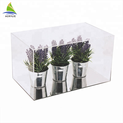 Kare Modern Akrilik Vitrin Ekran Akrilik Houseplant Kutusu Düzlük