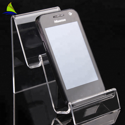 Üst Sınıf Akrilik Masaüstü Cep Telefonu Mağazası İçin Stand