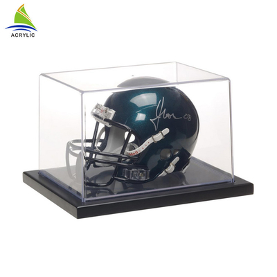 OEM Şeffaf Futbol Akrilik Teşhir Kutusu, Top Kask Vitrin