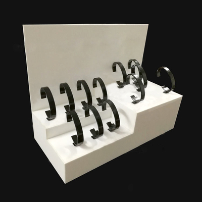 3mm Beyaz Akrilik Mağaza Ekranı / Tezgah Saati Ekran Standı