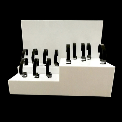3mm Beyaz Akrilik Mağaza Ekranı / Tezgah Saati Ekran Standı