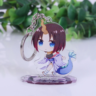 Özel Akrilik Tezgah Vitrinin Standee Anime Figürü Baskılı Akrilik Anahtarlık