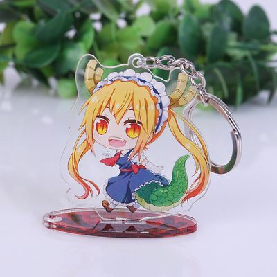 Özel Akrilik Tezgah Vitrinin Standee Anime Figürü Baskılı Akrilik Anahtarlık
