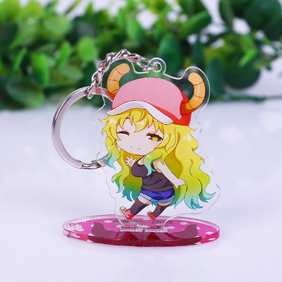 Özel Akrilik Tezgah Vitrinin Standee Anime Figürü Baskılı Akrilik Anahtarlık