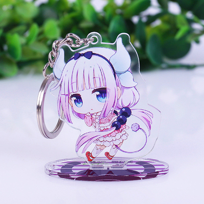 Özel Akrilik Tezgah Vitrinin Standee Anime Figürü Baskılı Akrilik Anahtarlık
