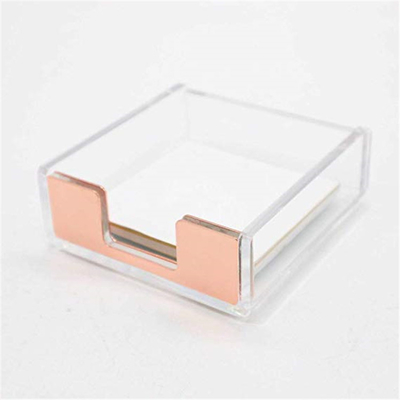 Özelleştirilmiş Temizle Lucite 4x6 Akrilik Broşür Sahipleri / Kağıt Yapışkan Not Pad Tutucu