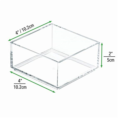 Özelleştirilmiş Temizle Lucite 4x6 Akrilik Broşür Sahipleri / Kağıt Yapışkan Not Pad Tutucu