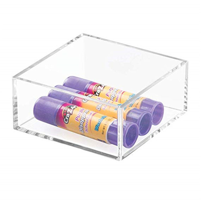 Özelleştirilmiş Temizle Lucite 4x6 Akrilik Broşür Sahipleri / Kağıt Yapışkan Not Pad Tutucu